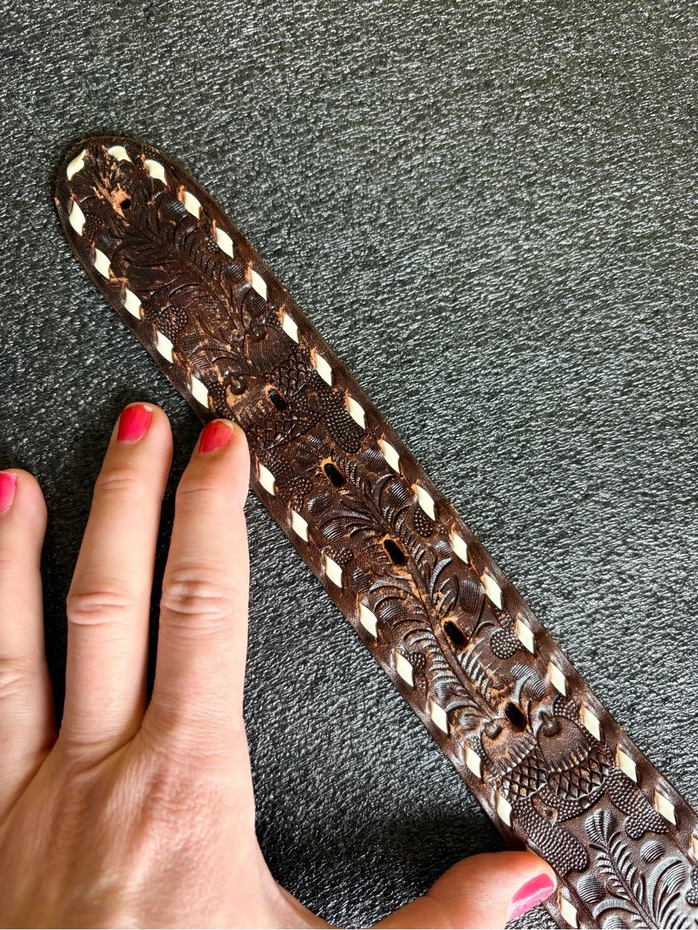 Vintage leather belt